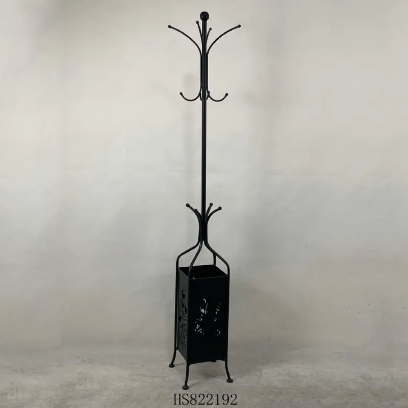 Metal Coat Rack With Umbrella Stand