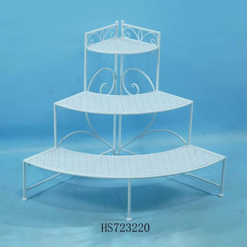 White Metal Flower Stand White Metal Flower Stand